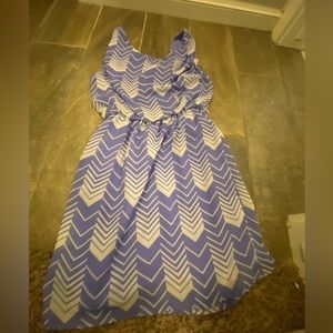 Purple dress with bow in the back